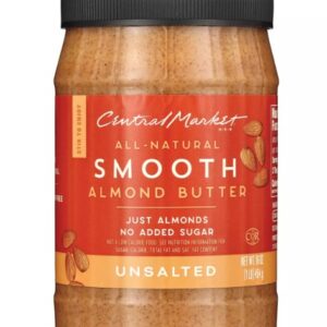 Central Market All-Natural Smooth Almond Butter – Unsalted