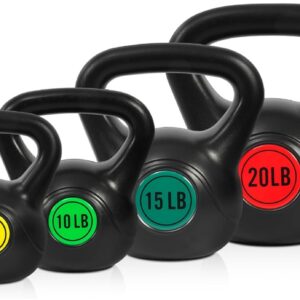 Fitvids Kettlebell Sets Piece Strength Training KettleBells Weight Set